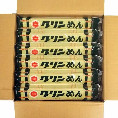 Amazon.co.jp: グリン麺 ひやむぎ グリーン麺 クロレラ 入り ゆきわ